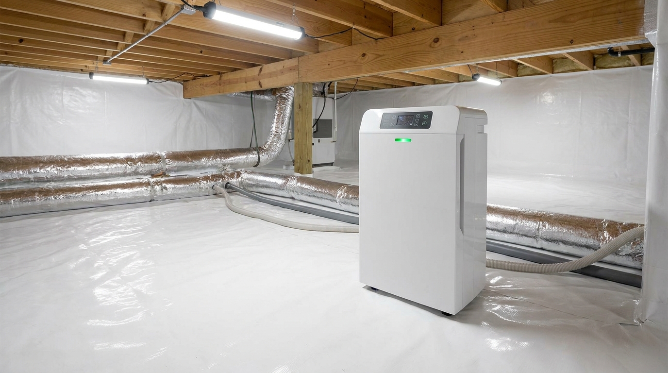 Crawl Space Dehumidifier Guide: Sizing, Cost and Placement