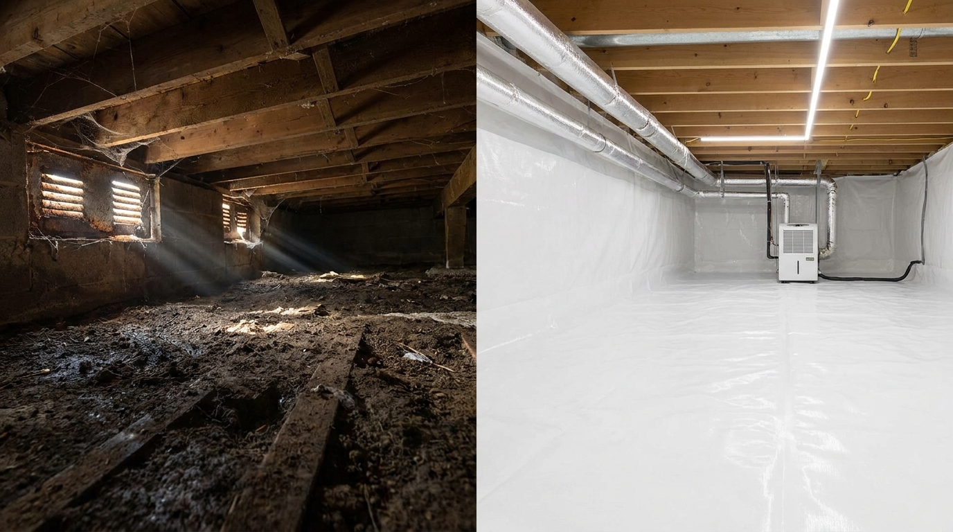 Encapsulated vs Vented Crawl Space: A Complete Comparison Guide
